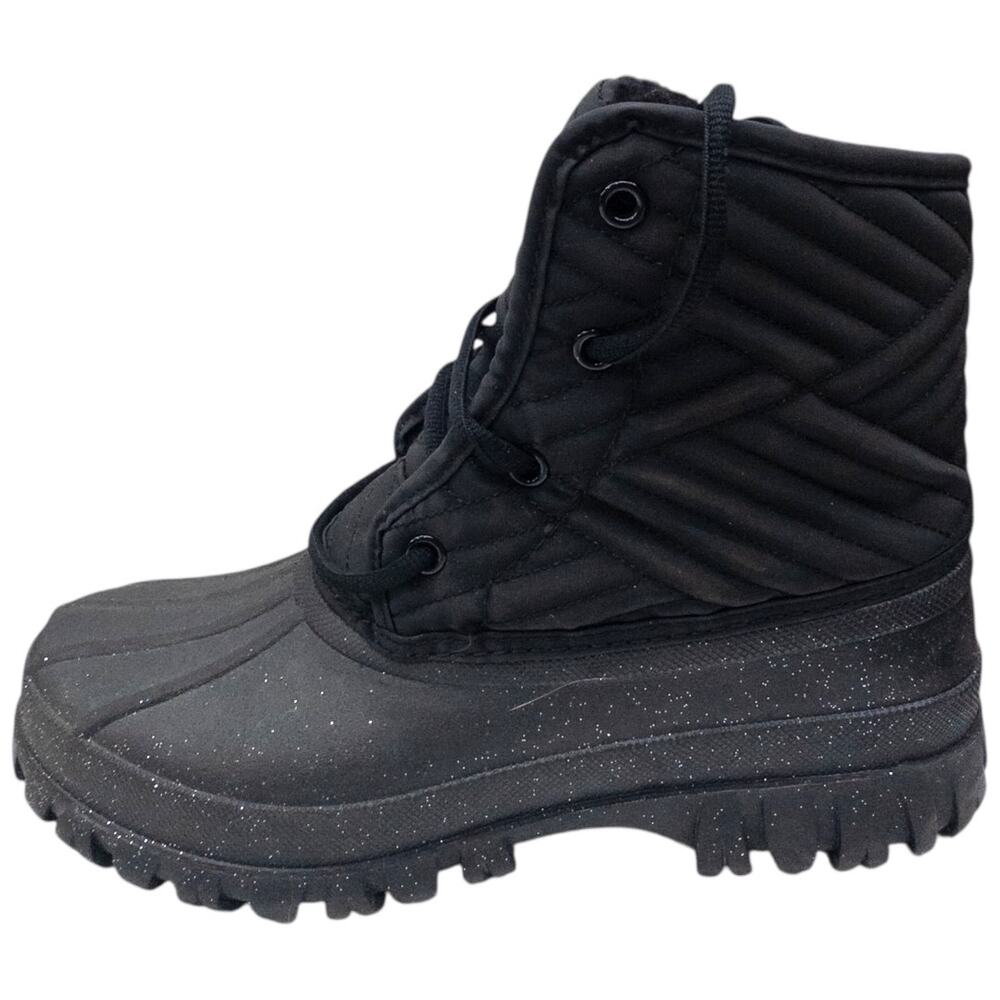 Skechers Windom Dry Spell Women's Winter Snow Boots Size 7 Black Glitter